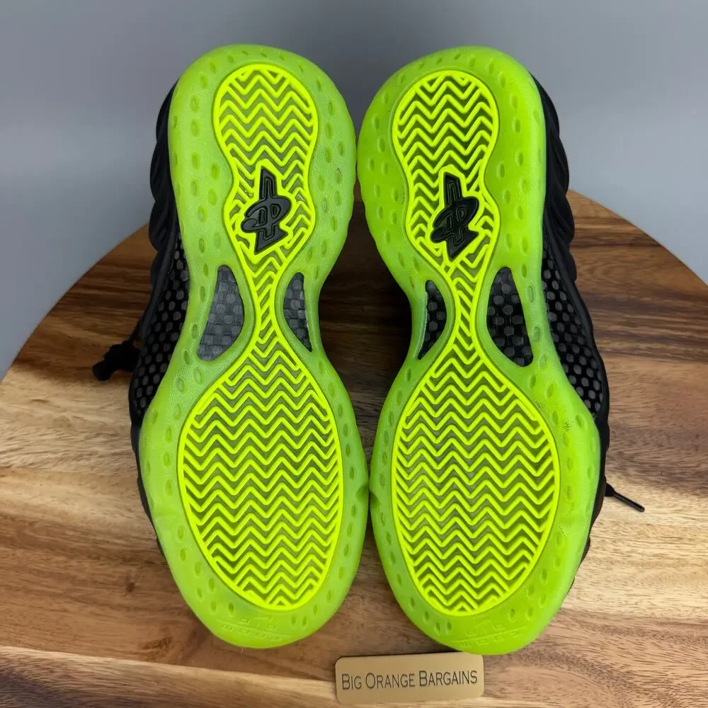 Nike Air Foamposite One Black Volt Shoes HF2902-001 Mens Size 8.5 Black Volt